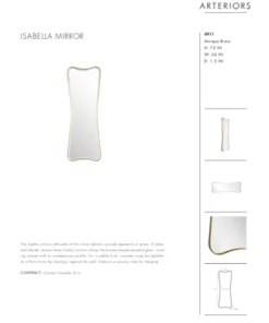 Arteriors Home Isabella Mirror Antique Brass New Arrivals