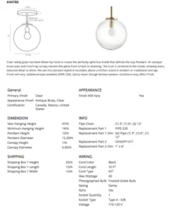 Arteriors Home New Arrivals Izzy Pendant