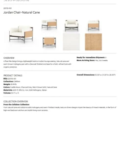 Four Hands Jordan Chair Natural Cane New Arrivals 23 Four Hands Jordan Chair Natural Cane New Arrivals