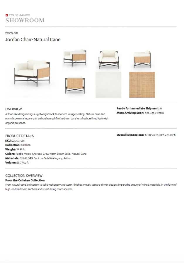 Four Hands Jordan Chair Natural Cane New Arrivals 13 Four Hands Jordan Chair Natural Cane New Arrivals