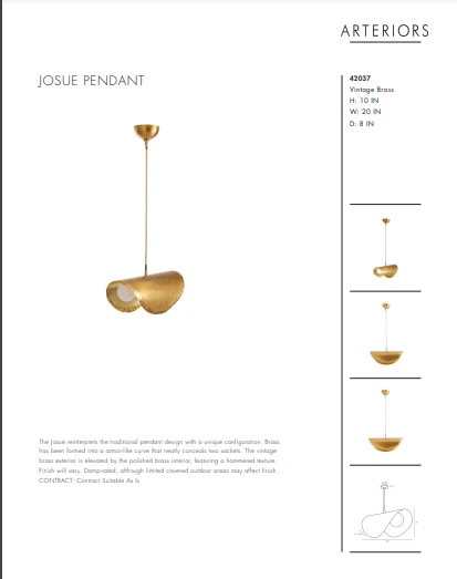 Arteriors Home Josue Pendant New Arrivals 13 Arteriors Home Josue Pendant New Arrivals