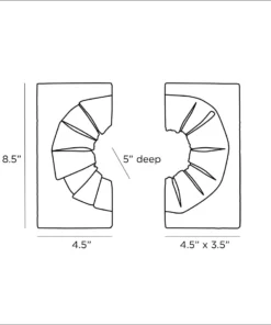 Arteriors Home Kylo Bookends Set Of Two 16 Arteriors Home Kylo Bookends Set Of Two
