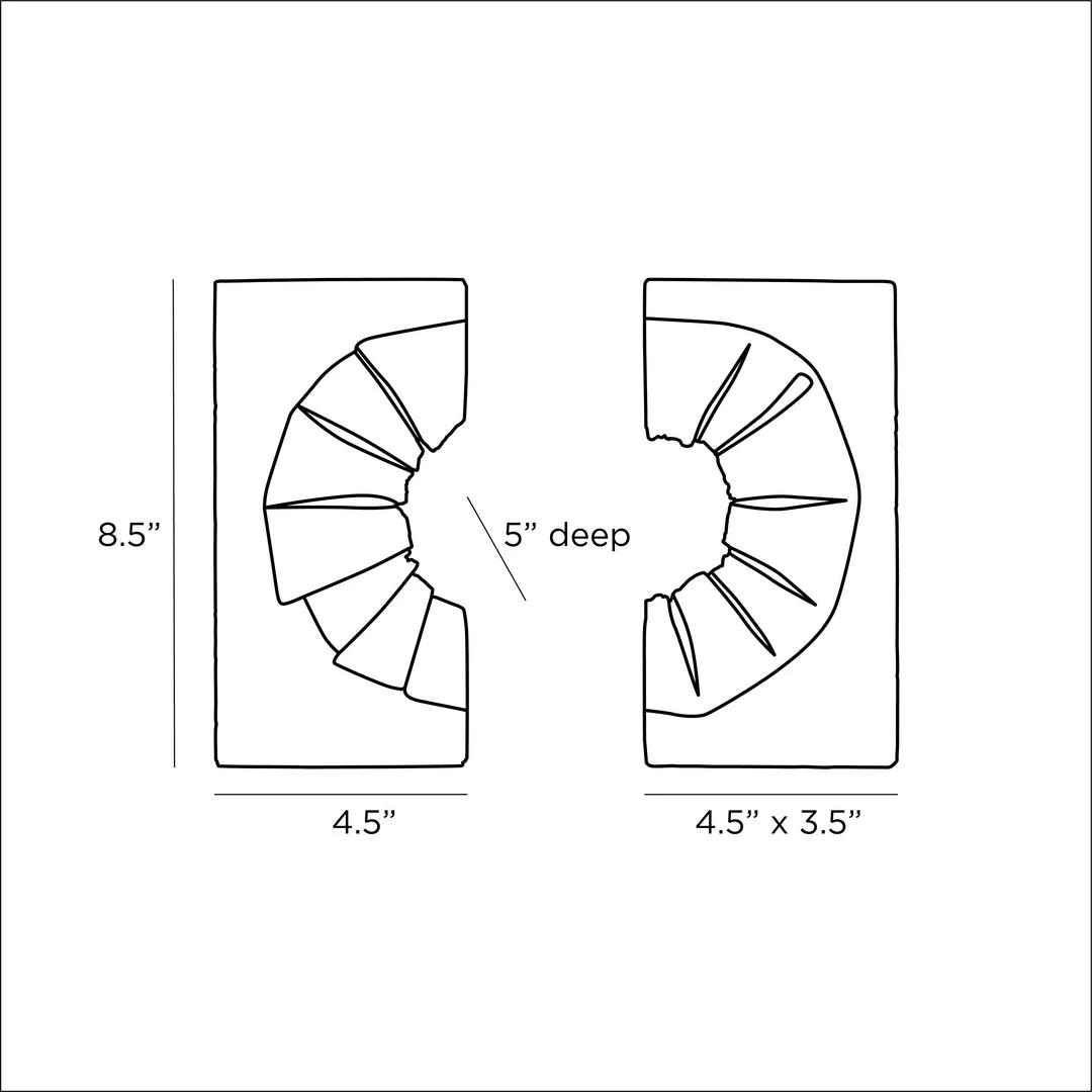 Arteriors Home Kylo Bookends Set Of Two 9 Arteriors Home Kylo Bookends Set Of Two