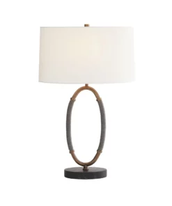Arteriors Home Landon Lamp Gray Leather New Arrivals