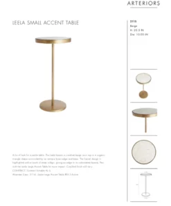 Arteriors Home Leela Small Accent Table