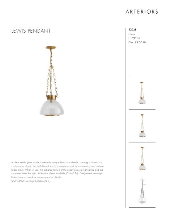 Arteriors Home New Arrivals Lewis Pendant 12 Arteriors Home New Arrivals Lewis Pendant