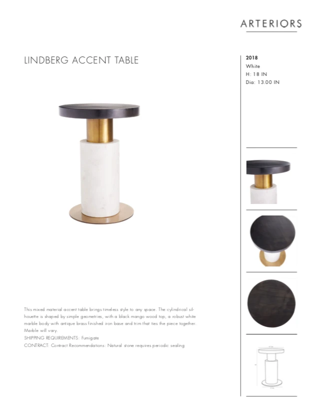 Arteriors Home Lindberg Accent Table 11 Arteriors Home Lindberg Accent Table