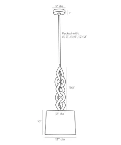 Arteriors Home Lindwood Pendant