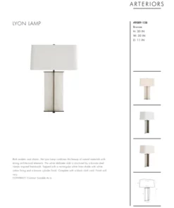 Arteriors Home Lyon Lamp Bronze New Arrivals