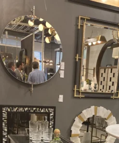 Arteriors Home New Arrivals Madden Round Mirror Polished Silver