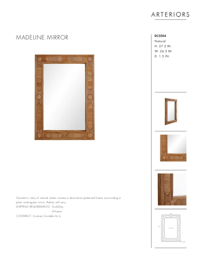 Arteriors Home New Arrivals Madeline Mirror 10 Arteriors Home New Arrivals Madeline Mirror