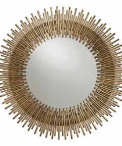 Arteriors Home Prescott Round Mirror Gold Leaf