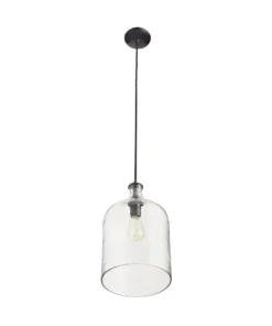Arteriors Home New Arrivals Noreen Pendant Clear Seedy Glass