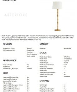 Arteriors Home Panama Floor Lamp New Arrivals 14 Arteriors Home Panama Floor Lamp New Arrivals