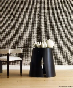 Worlds Away Portia Dining Table Black Powder Coat