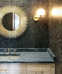 Arteriors Home Prescott Round Mirror Gold Leaf