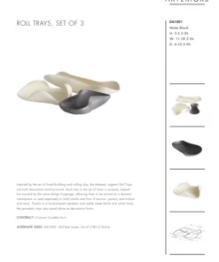 Arteriors Home Rolled Tray Set Of 3 25 Arteriors Home Rolled Tray Set Of 3