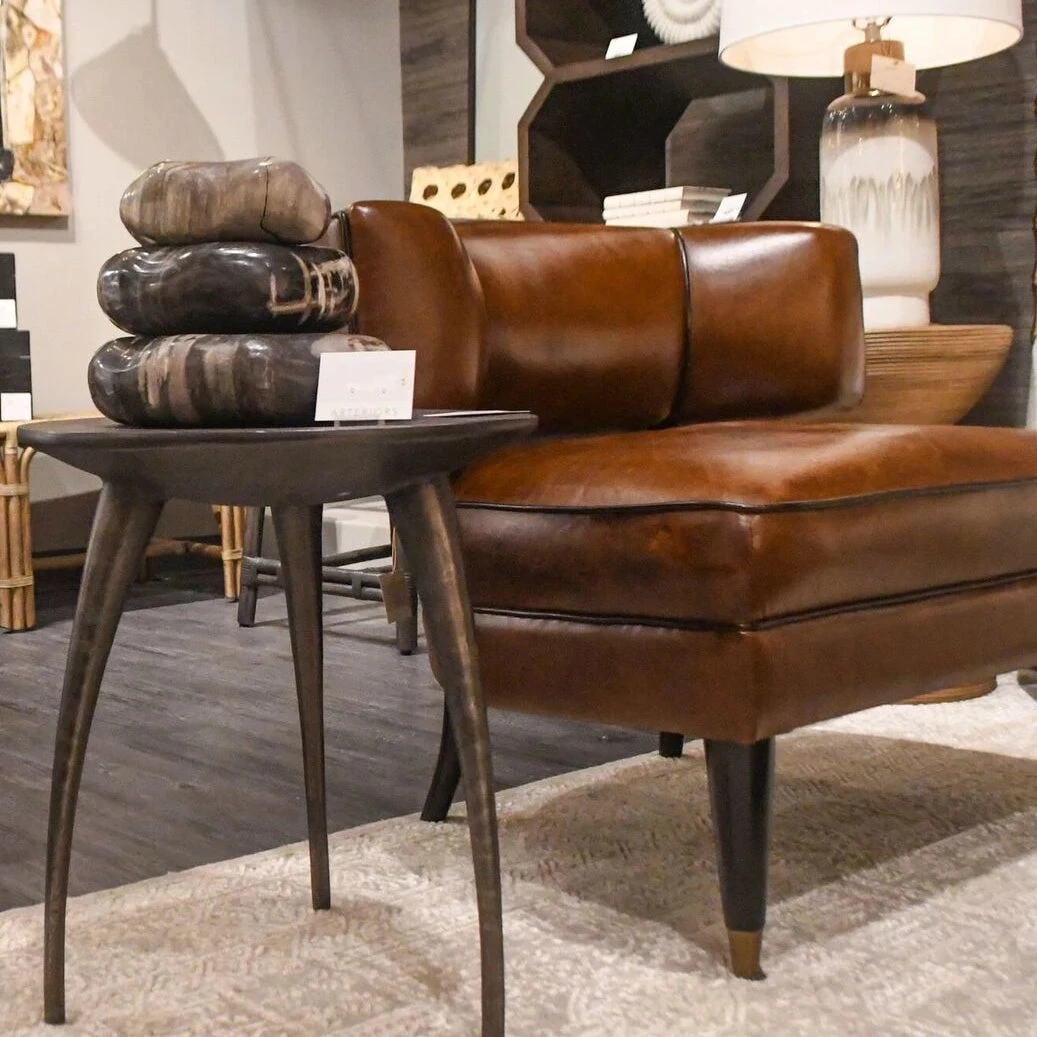 Arteriors Home Laurent Chair Mottled Brown 9 Arteriors Home Laurent Chair Mottled Brown