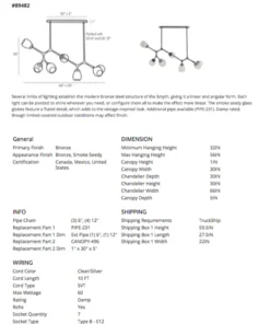 Arteriors Home New Arrivals Smyth Chandelier Bronze