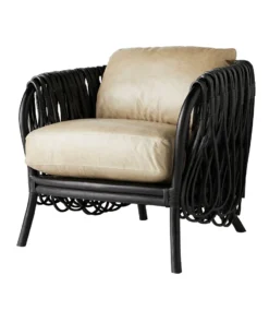 Arteriors Home New Arrivals Strata Lounge Chair Black