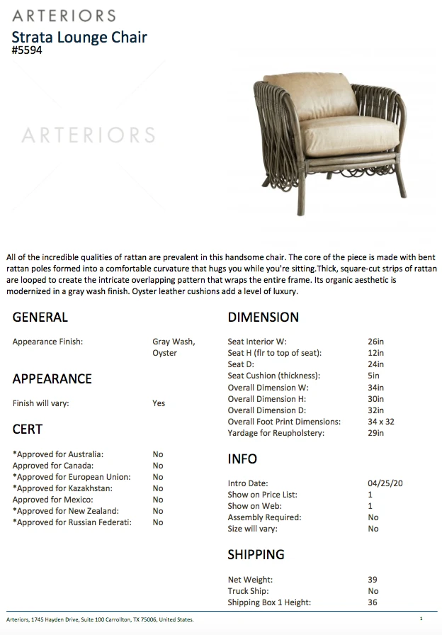 Arteriors Home New Arrivals Strata Lounge Chair Gray Wash 15 Arteriors Home New Arrivals Strata Lounge Chair Gray Wash