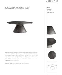 Arteriors Home Sycamore Cocktail Table 11 Arteriors Home Sycamore Cocktail Table