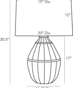 Arteriors Home New Arrivals Tangier Lamp Eggshell