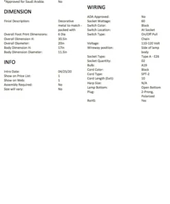 Arteriors Home New Arrivals Tangier Lamp Eggshell