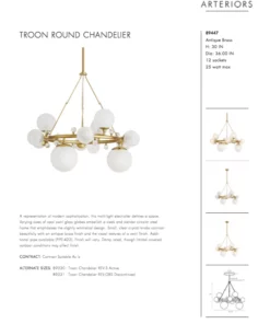 Arteriors Home Troon Round Chandelier
