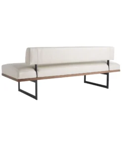 Arteriors Home Tuck Bench Ivory Leather New Arrivals