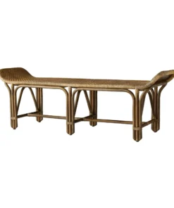 Arteriors Home Tucker Bench Tobacco Rattan New Arrivals