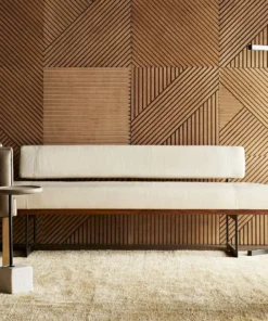 Arteriors Home Tuck Bench Ivory Leather New Arrivals