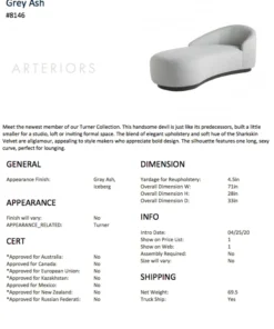 Arteriors Home New Arrivals Turner Chaise Iceberg Linen Grey Ash 25 Arteriors Home New Arrivals Turner Chaise Iceberg Linen Grey Ash