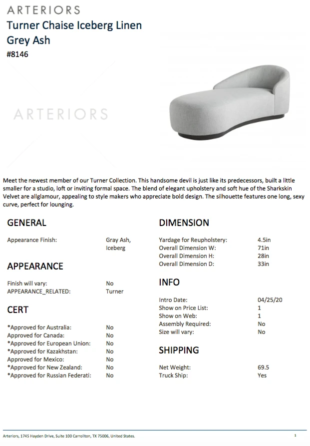 Arteriors Home New Arrivals Turner Chaise Iceberg Linen Grey Ash 14 Arteriors Home New Arrivals Turner Chaise Iceberg Linen Grey Ash