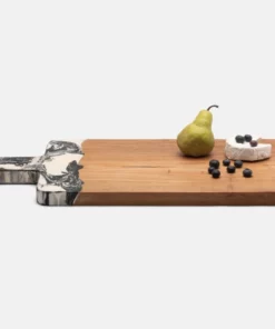 Blue Pheasant Austin Black Swirl Serving Board Large