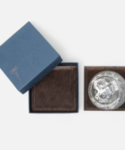 Blue Pheasant New Arrivals Tanner Coaster Set Dark Brown