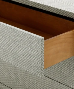 Bungalow 5 Brittany Large 3 Drawer Chest Gray Tweed New Arrivals