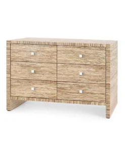 Bungalow 5 Morgan Extra Large 6 Drawer Chest Natural New Arrivals