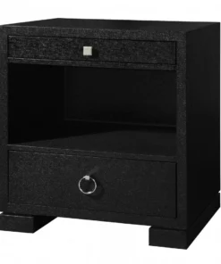 Bungalow 5 Frances 2 Drawer Side Table Black New Arrivals