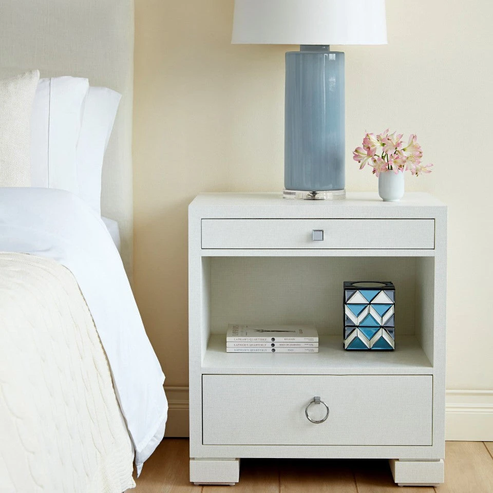 Bungalow 5 New Arrivals Frances 2 Drawer Side Table White 4 Bungalow 5 New Arrivals Frances 2 Drawer Side Table White