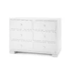 Bungalow 5 Frances Extra Large 6 Drawer Chest White
