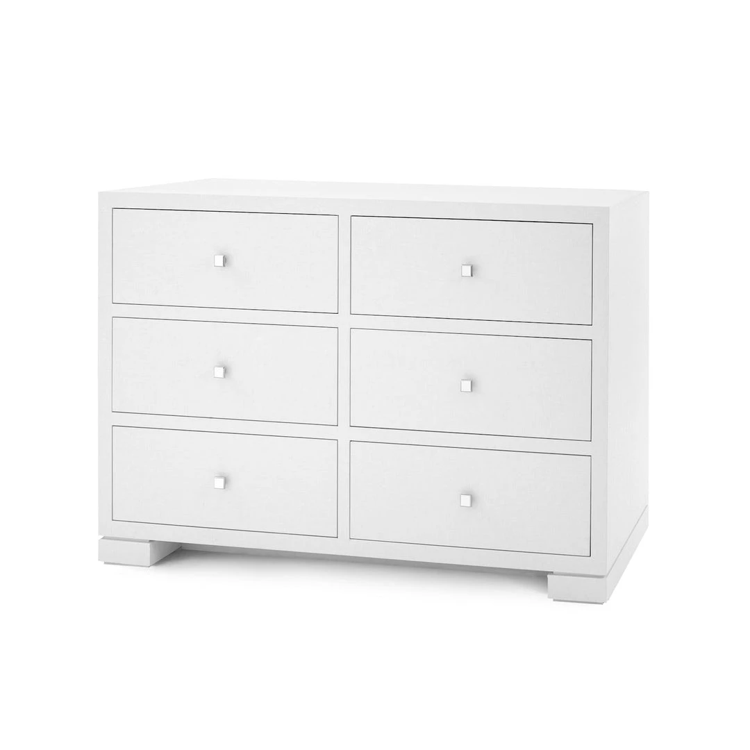 Bungalow 5 Frances Extra Large 6 Drawer Chest White 3 Bungalow 5 Frances Extra Large 6 Drawer Chest White