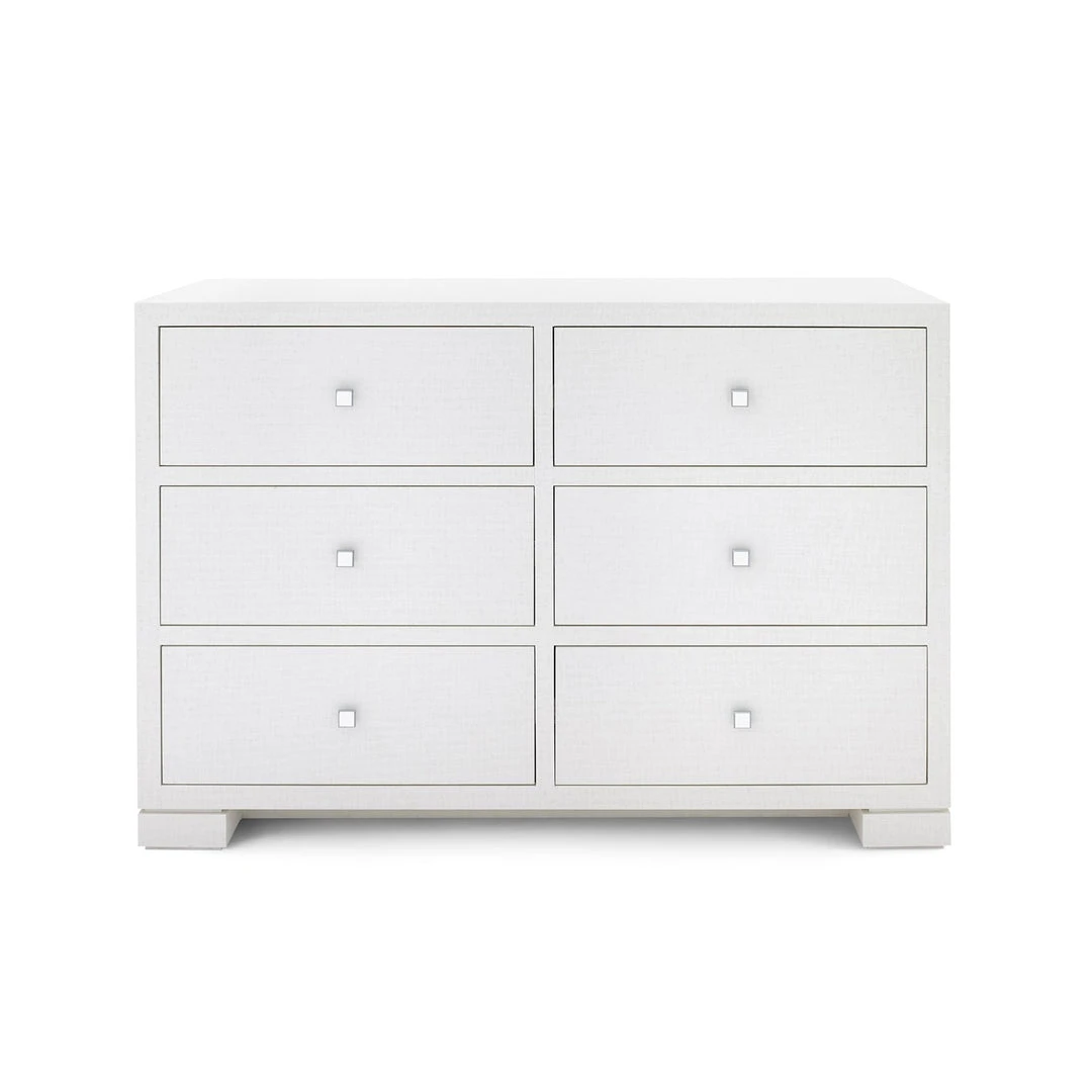 Bungalow 5 Frances Extra Large 6 Drawer Chest White 7 Bungalow 5 Frances Extra Large 6 Drawer Chest White