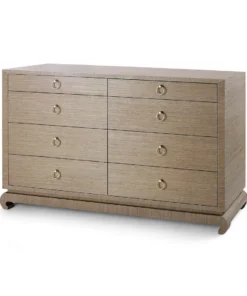 Bungalow 5 New Arrivals Ming Extra Large 8 Drawer Dresser Brown