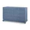 Bungalow 5 New Arrivals Ming Extra Large 8 Drawer Dresser Navy