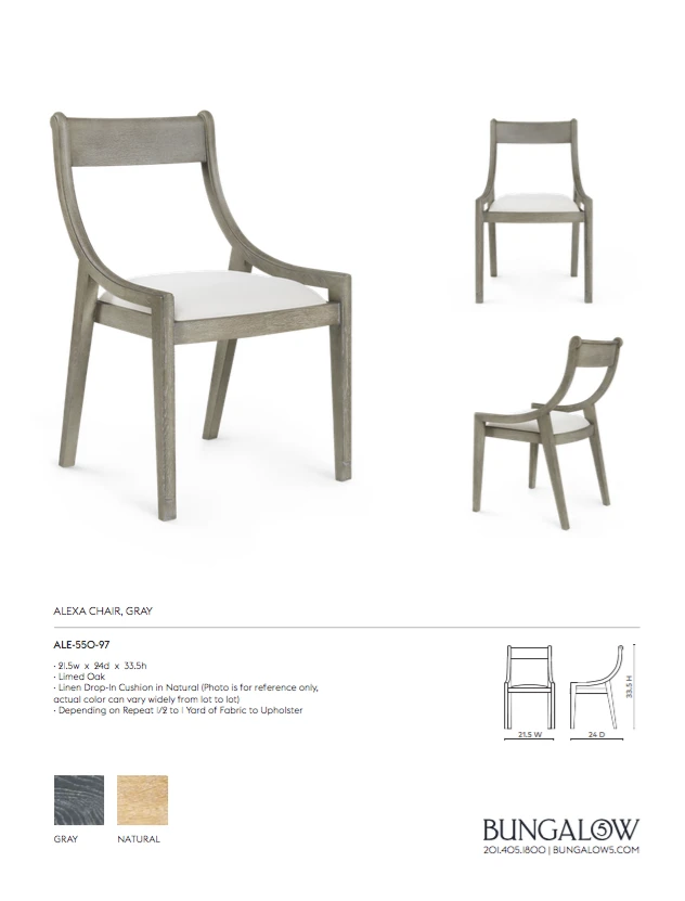 Bungalow 5 Alexa Chair Gray New Arrivals 14 Bungalow 5 Alexa Chair Gray New Arrivals