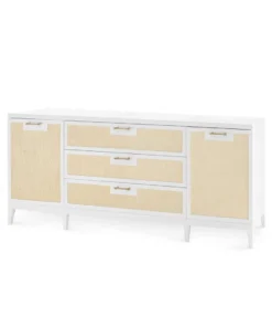 Bungalow 5 New Arrivals Astor 3 Drawer And 2 Door Cabinet White
