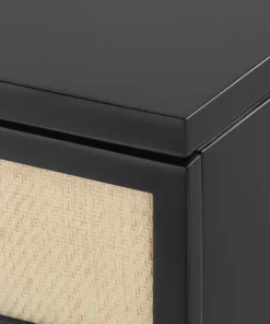 Bungalow 5 Astor 3 Drawer Side Table Black