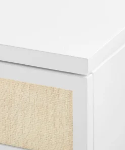 Bungalow 5 New Arrivals Astor 3 Drawer Side Table White