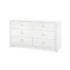 Bungalow 5 New Arrivals Audrey Extra Large 6 Drawer Dresser White